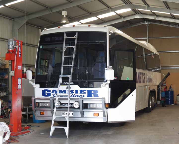 Gambier Coachlines Scania K113TRB Austral Denning WOX874